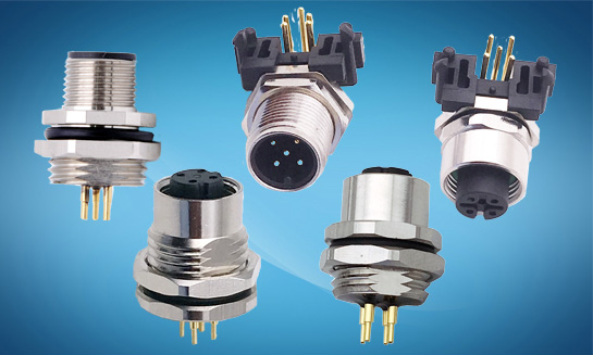 M12 PCB Connector M12 PCB Panel Mount Connector Manufacturer and Supplier in China