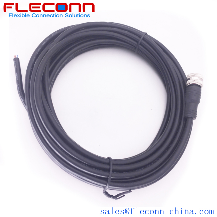 M12 Cable 4 Pin, Female, Straight, 2 3 5 6 meters Supplier and Manufacturer in China