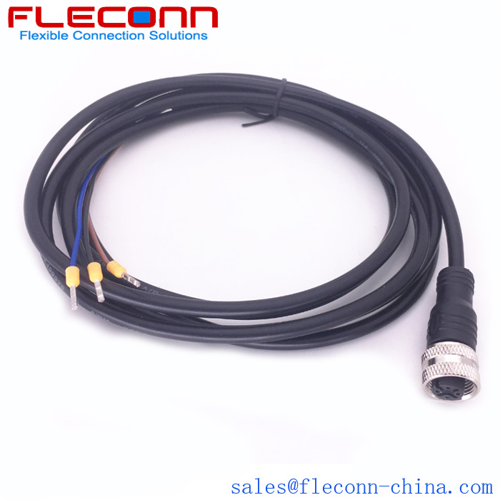 M12 4 Pin straight plug to RS PRO Insulated Crimp Bootlace Ferrule Wire Harness Supplier and Manufacturer in China