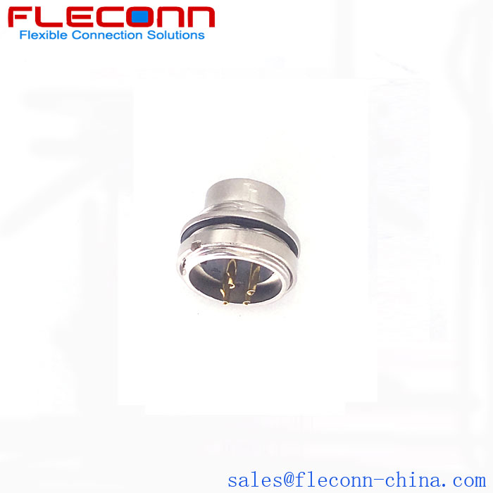 M16 4 Pole Male Panel Connector M16 4 Pole Male Panel Connector plug
