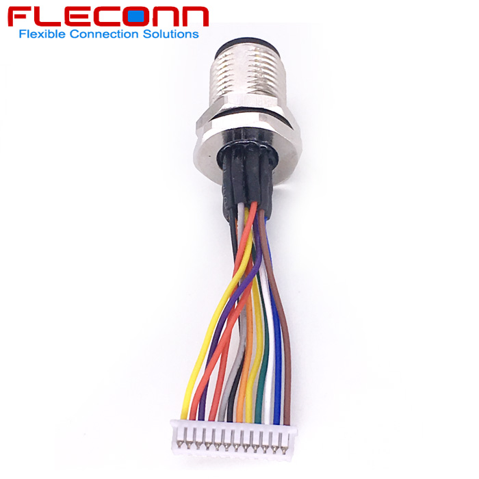M12 12P Panel Mount Connector to Molex 1.25mm Pitch PicoBlade 51021-1200 Wire Harness.jpg