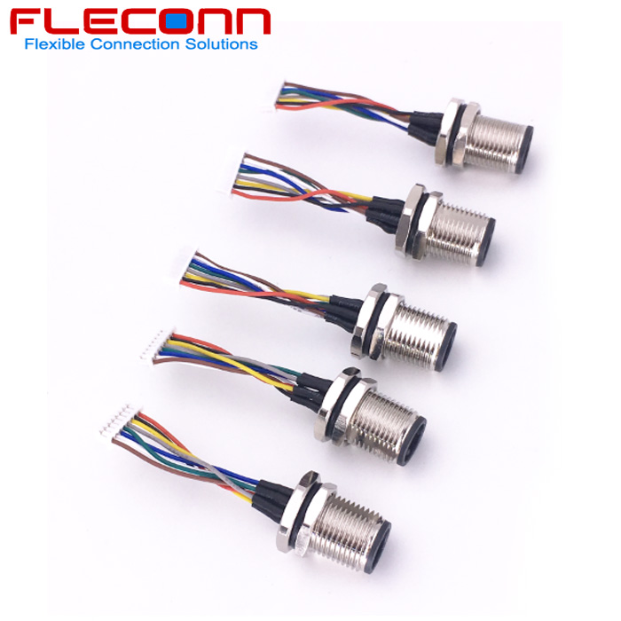 M12 Male Panel Mount Connector to Molex 51021 Series 8P Wire Harness.jpg