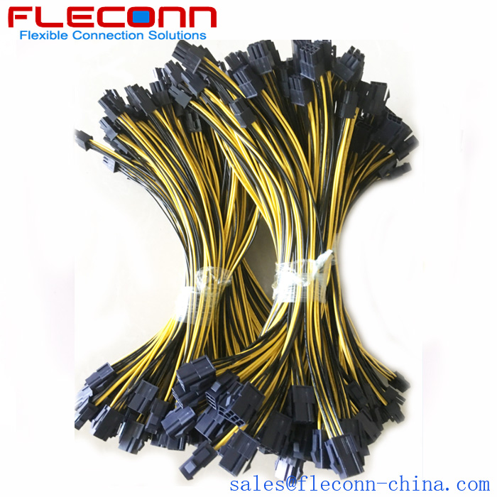 Molex Mini-Fit Jr. 6 Pin Male to Female PCI Express Power Extension Cable Molex Mini-Fit Jr. 6 Pin Male to Female PSU GPU CPU PCI Express Power Extension Cable