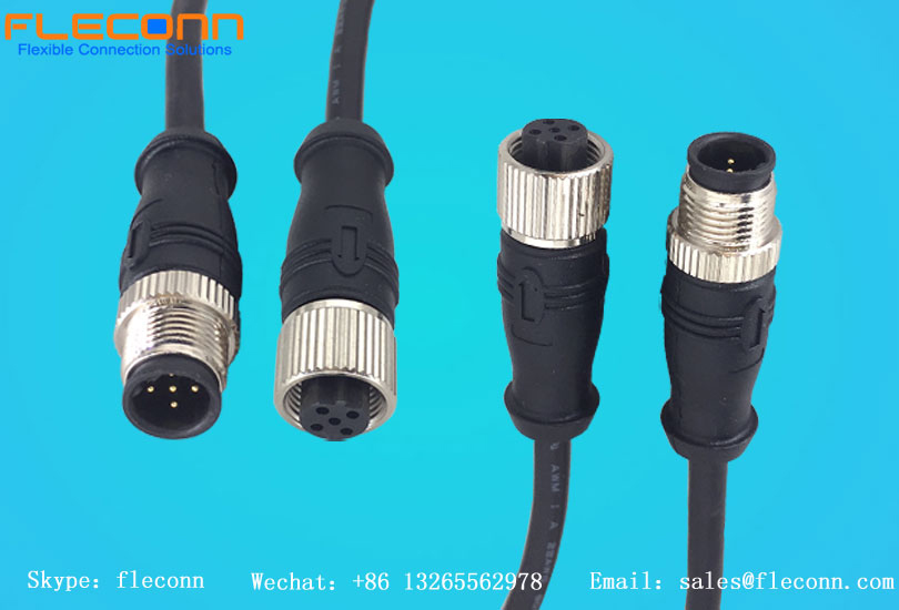 M12 B-Coded Connector Cable | Fleconn Industrial Automation Cables